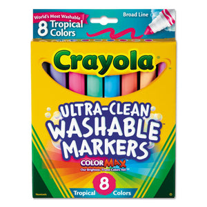 ESCYO587816 - Washable Markers, Conical Point, Tropical Colors, 8-set