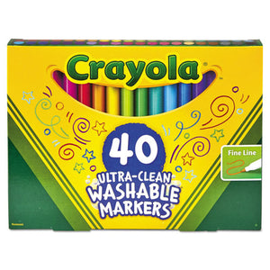 ESCYO587861 - Ultra-Clean Washable Classic Markers, Fine Point, Classic Colors, 40-set