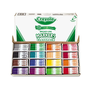 ESCYO588201 - Non-Washable Classpack Markers, Broad Point, 16 Classic Colors, 256-box