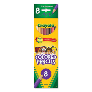 ESCYO684208 - Multicultural Colored Woodcase Pencils, 3.3 Mm, 8 Assorted Colors-set