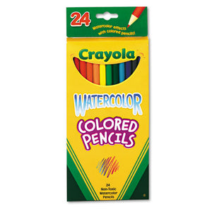 Watercolor Pencil Set, 3.3 Mm, 2b (#1), Assorted Lead-barrel Colors, 24-pack