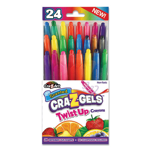 Crayon,scent,gel,24pk,ast