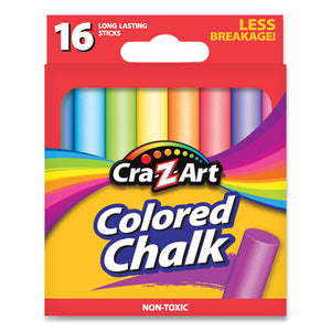 Colored Chalk, Assorted Colors, 16-pack
