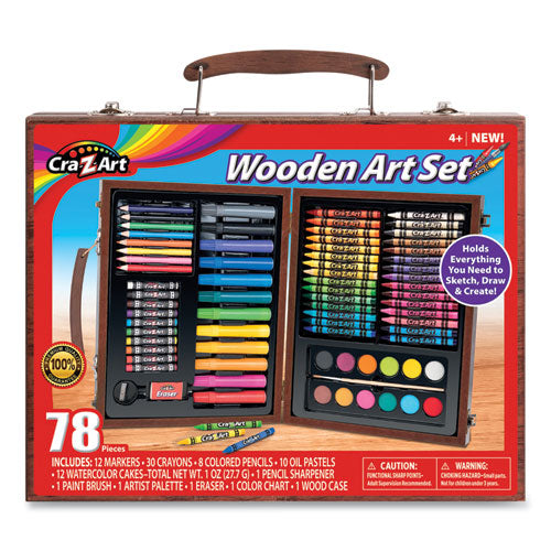 Kit,art Set,wood,78 Piece