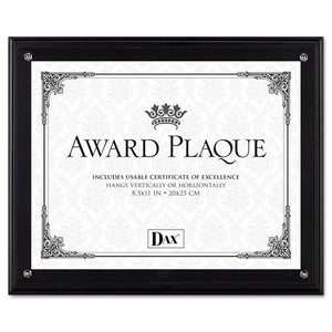 ESDAXN15908NT - Award Plaque, Wood-acrylic Frame, Up To 8 1-2 X 11, Black