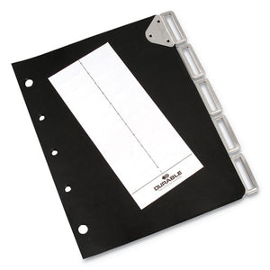 ESDBL595601 - CATALOG RACK INDEX, 5 SECTIONS, BLACK