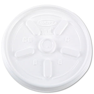 ESDCC10JL - Vented Plastic Hot Cup Lids, 10jl, 10 Oz., White, 1000-carton