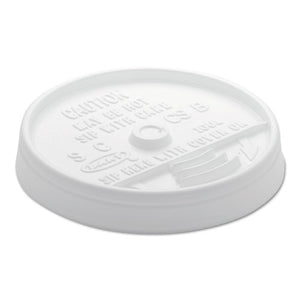 ESDCC10UL - Sip Thru Lids For 10, 12 Oz Foam Cups, Plastic, White, 1000-carton