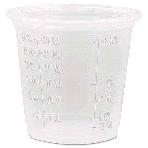 ESDCC125PCG - Conex Complements Graduated Plastic Portion Cups, 1.25oz, Translucent, 2500-ct