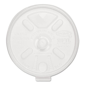 ESDCC12FTLS - Liftn'lock Lids, 10-14oz Cups, Translucent, 100-sleeve, 10 Sleeves-carton