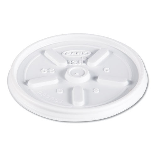 ESDCC12JL - Plastic Lids, For 12oz Hot-cold Foam Cups, Vented, 1000-carton