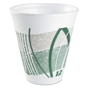 ESDCC12LX16E - Impulse Hot-cold Foam Drinking Cups, 12 Oz, White-green-gray, 1000-carton