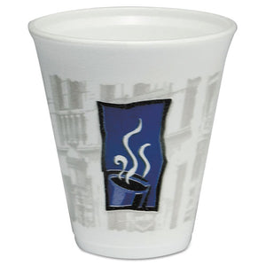 ESDCC12X16TWN - Uptown Thermo-Glaze Hot-cold Cups, Foam, 12oz, Blue-black-gray, 20-bag, 50-ct