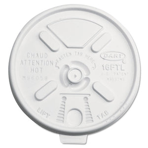 ESDCC16FTL - Lift N' Lock Plastic Hot Cup Lids, 12-24oz Cups, Translucent, 1000-carton