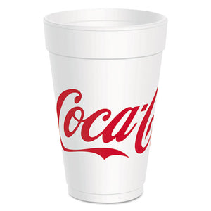 ESDCC16J16C - Coca-Cola Foam Cups, Red-white, 16 Oz, 25-bag, 40 Bags-carton