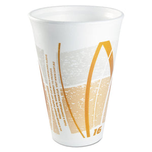 ESDCC16LX16E - Impulse Hot-cold Foam Drinking Cups, 16 Oz, White-orange-gray, 1000-carton