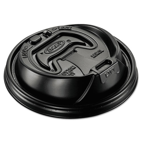 ESDCC16RCLBLK - OPTIMA RECLOSABLE LID, FITS 12-24 OZ FOAM CUPS, BLACK, 1000-CARTON