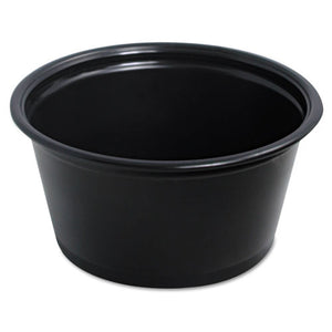 ESDCC200PCBLK - Conex Complements Plastic Portion Cup, 2 Oz., Black, 125-bag, 20 Bags-carton