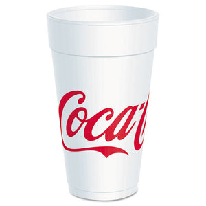 ESDCC20J16C - Coca-Cola Foam Cups, Foam, Red-white, 20 Oz, 25-bag, 20 Bags-carton