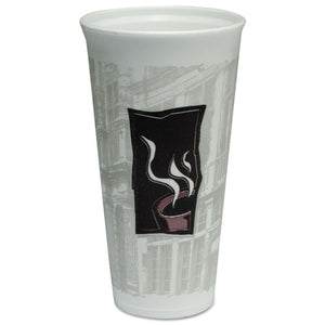 ESDCC20X16TWN - Uptown Thermo-Glaze Hot-cold Cups, Foam, 20oz, Red-black-gray, 20-bag, 20-ct
