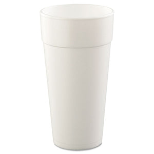 ESDCC24J16 - Drink Foam Cups, Hot-cold, 24oz, White, 25-bag, 20 Bags-carton