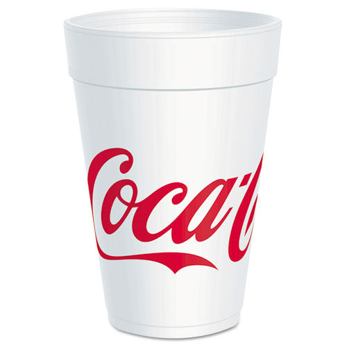 ESDCC32TJ32C - Coca-Cola Foam Cups, Foam, Red-white, 32 Oz, 25-bag, 20 Bags-carton