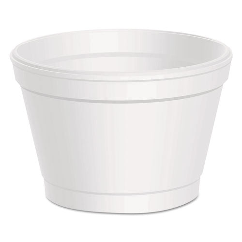 ESDCC35J6 - Foam Container, 3 1-2 Oz, White, Squat, 50-pk, 20 Pk-ct