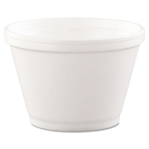 ESDCC6SJ12 - Foam Containers, 6oz, White, 50-bag, 20 Bags-carton