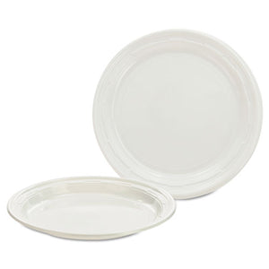 ESDCC7PWF - Plastic Plates, 7 Inches, White, Round, 125-pack, 8 Packs-carton