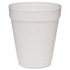 ESDCC8KY8 - Small Foam Drink Cup, 8oz, Hot-cold, White W-greek Key Design, 25-bag, 40bg-ctn