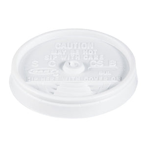 ESDCC8UL - Sip Thru Lids, Fits 6-10oz Cups, White, 1000-carton