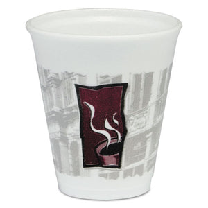 ESDCC8X8TWN - Uptown Thermo-Glaze Hot-cold Cups, Foam, 8oz, Red-black-gray, 25-bag, 40-ct