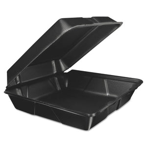 ESDCC95HTB1R - Foam Hinged Lid Container, 9.3w X 3h X 3d, Black, 200-carton