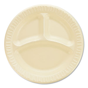 ESDCC9CPHQR - QUIET CLASSIC LAMINATED FOAM DINNERWARE, COMPARTMENT PLATE, 9" DIAMETER, 500-CT