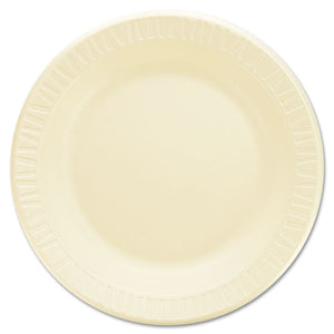 ESDCC9PHQR - Quiet Classic Laminated Foam Dinnerware, Plate, 9" Dia, Honey, 500-carton