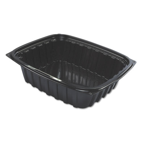 ESDCCB24DE - Clearpac Plastic Container , 7 1-2 X 2 X 2 X 6 1-2, Black, 24 Oz, 63-pk, 4 Pk-ct