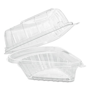 ESDCCC54HT1 - Showtime Clear Hinged Containers, Pie Wedge, 6 2-3 Oz, Plastic, 125-pk, 2 Pk-ct