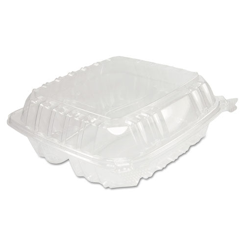 ESDCCC90PST3 - Clearseal Hinged-Lid Plastic Containers, 8 1-4 X 3 X 8 1-4, Clear 125-pk 2 Pk-ct