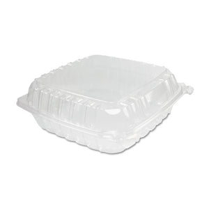 ESDCCC95PST1 - Clearseal Plastic Hinged Container, Large, 9x9-1-2x3, Clear, 100-bag