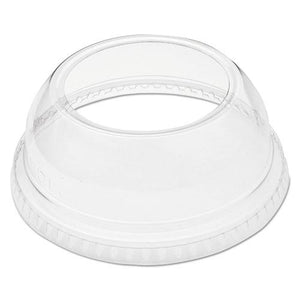 ESDCCDLW662 - Open-Top Dome Lid For 9-22 Oz Plastic Cups, Clear, 1.9"dia Hole, 1000-carton