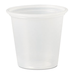 ESDCCP125N - Polystyrene Portion Cups, 1 1-4 Oz, Translucent, 2500-carton