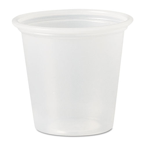 ESDCCP125N - Polystyrene Portion Cups, 1 1-4 Oz, Translucent, 2500-carton