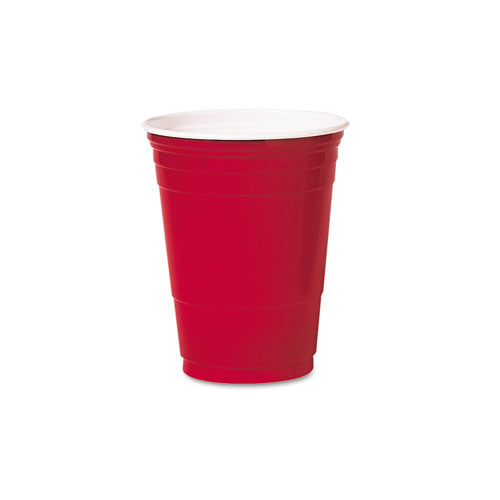 ESDCCP16R - SOLO PLASTIC PARTY COLD CUPS, 16OZ, RED, 50-BAG, 20 BAGS-CARTON