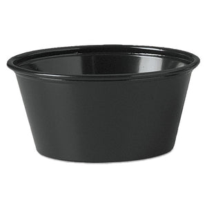 ESDCCP325BLK - Plastic Souffle Portion Cups, 3 1-4 Oz., Black, 250-bag, 2500-carton