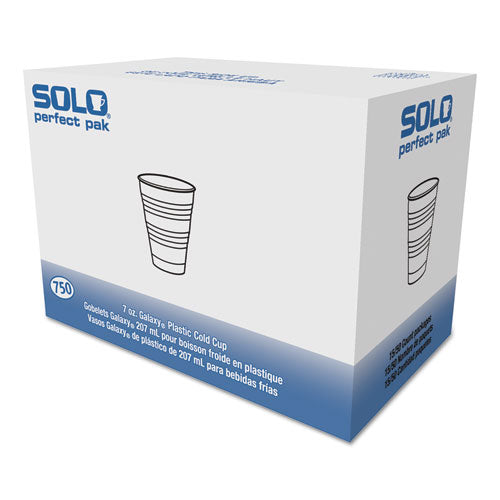 ESDCCY7PK - CONEX GALAXY POLYSTYRENE PLASTIC COLD CUPS, 7 OZ, CLEAR, 100-PACK