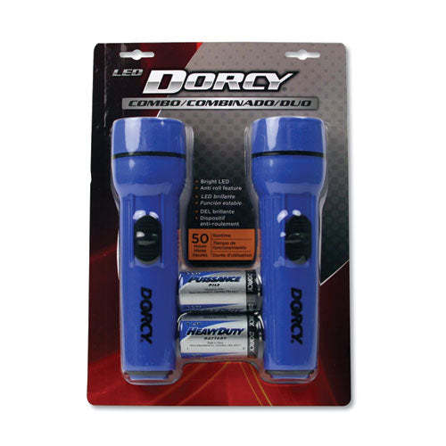 ESDCY412594 - LED FLASHLIGHT PACK, 1 D BATTERY, BLUE