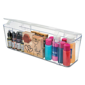 ESDEF29301CR - STACKABLE CADDY ORGANIZER CONTAINERS, LARGE, CLEAR