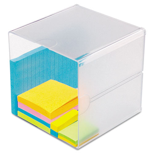 ESDEF350401 - STACKABLE CUBE ORGANIZER, 6 X 6 X 6, CLEAR