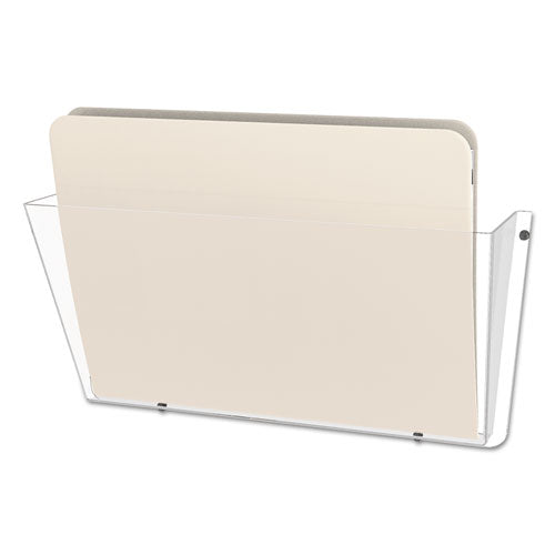 ESDEF63201 - UNBREAKABLE DOCUPOCKET WALL FILE, LETTER, 14 1-2 X 3 X 6 1-2, CLEAR