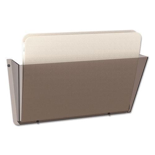 ESDEF63202 - UNBREAKABLE DOCUPOCKET WALL FILE, LETTER, 14 1-2 X 3 X 6 1-2, SMOKE